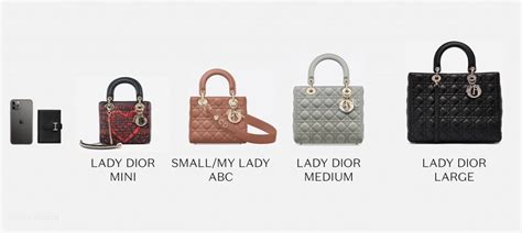 lady dior comparison|Dior size chart.